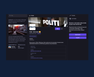 Modtag opdateringer fra politiet i fødiverset